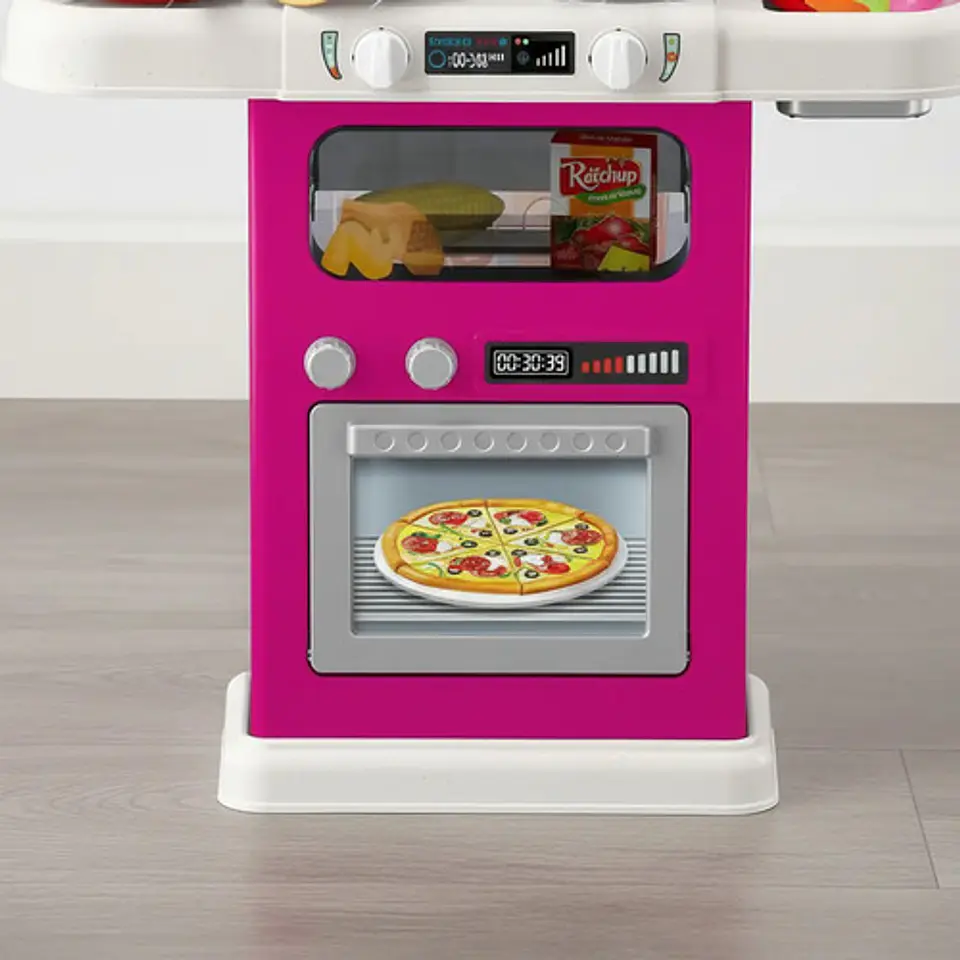 Cocina Funcional Luz Sonido Vapor Burbujas Agua 75cm 63 Pz Azul Petróleo 6
