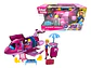 Juego De Avion Azafata Niñas Accesorios Rosa Avión Fucsia - Miniatura 1