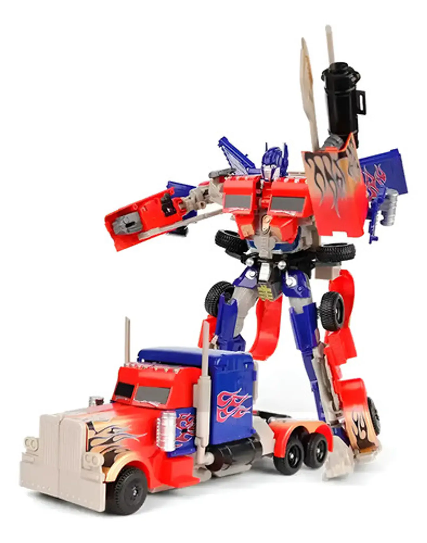 Robot Transformers Optimus 30 Cm Grande Transformable Manual Optimus Prime Azul 1