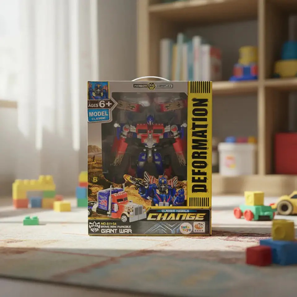 Robot Transformers Optimus 30 Cm Grande Transformable Manual Optimus Prime Azul 4