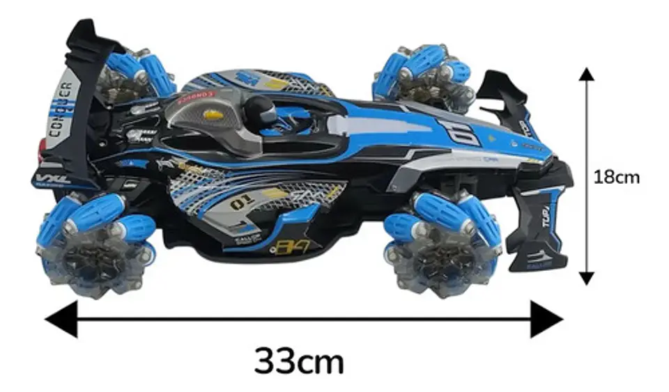 Carro Control Remoto Formula 1 F1 Carreras Luz Humo Sensor 5