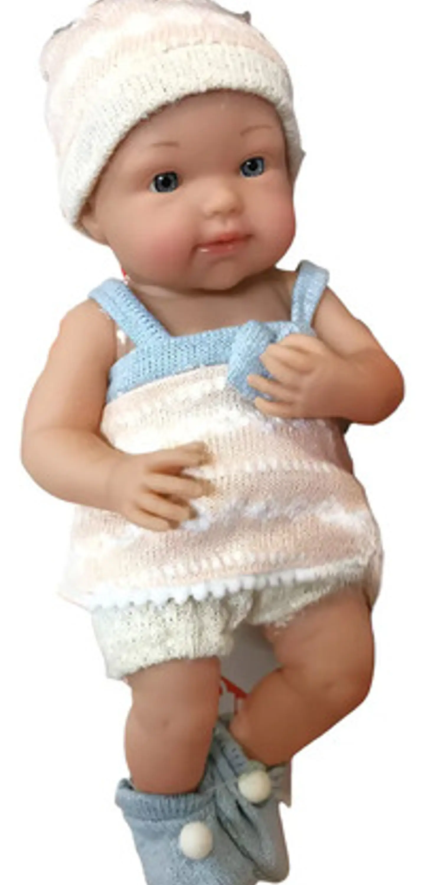 Muñeca Bebé Reborn De Silicona Cuerpo Blando Realista 37 Cm Articulada Con Ropa Y Tetero Ideal Para 3-6 Años - Baby Doll 1