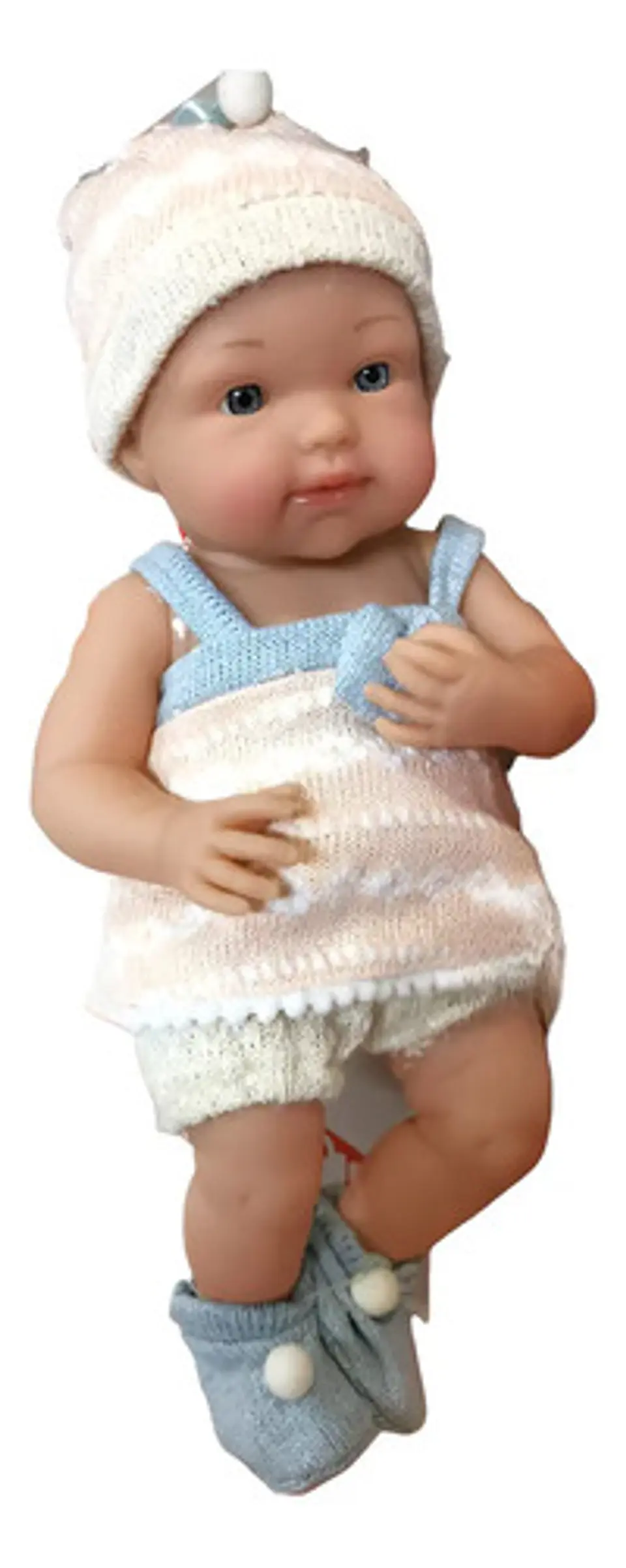 Muñeca Bebé Reborn De Silicona Cuerpo Blando Realista 37 Cm Articulada Con Ropa Y Tetero Ideal Para 3-6 Años - Baby Doll 1