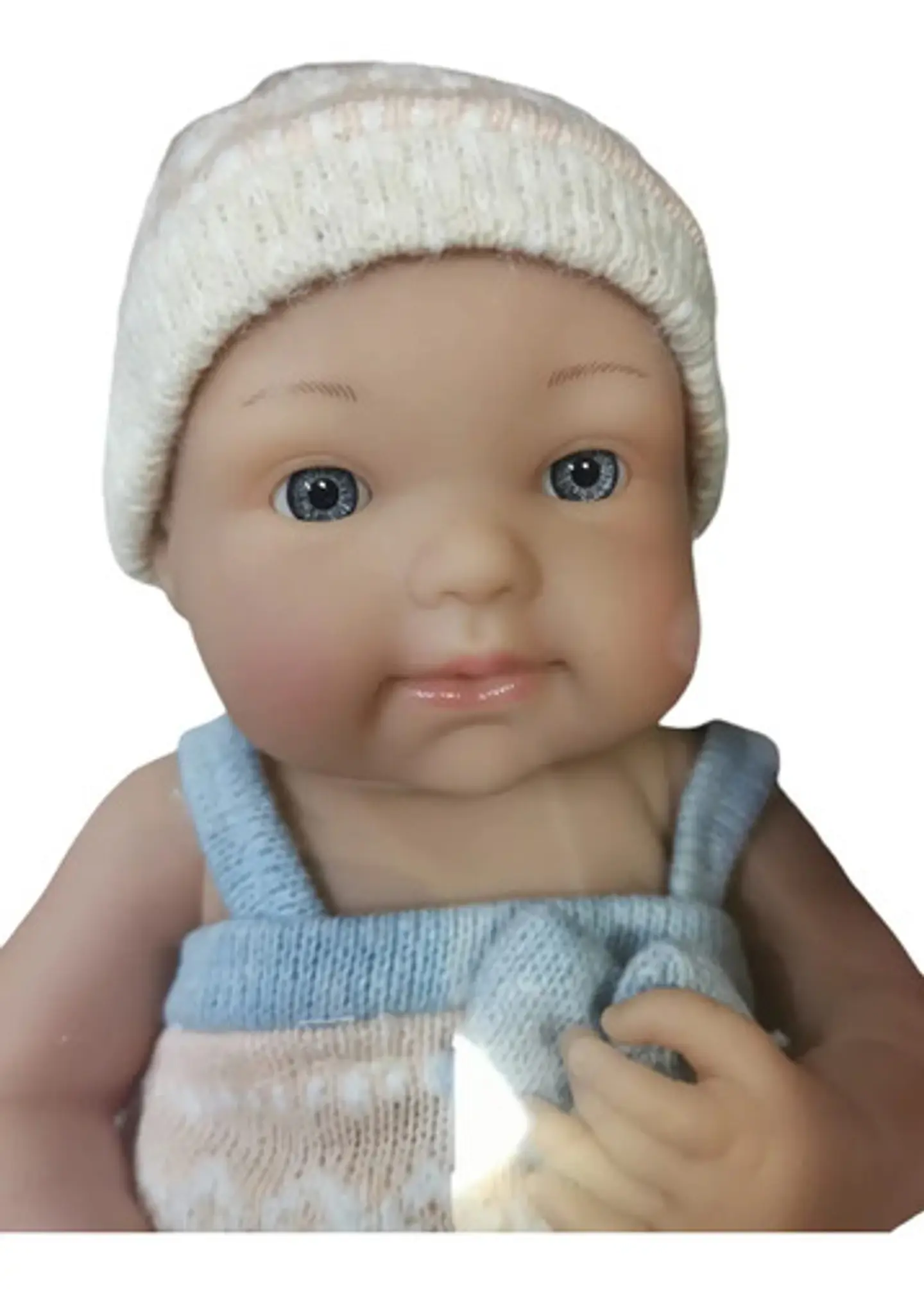 Muñeca Bebé Reborn De Silicona Cuerpo Blando Realista 37 Cm Articulada Con Ropa Y Tetero Ideal Para 3-6 Años - Baby Doll 2