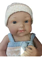 Muñeca Bebé Reborn De Silicona Cuerpo Blando Realista 37 Cm Articulada Con Ropa Y Tetero Ideal Para 3-6 Años - Baby Doll - Miniatura 2