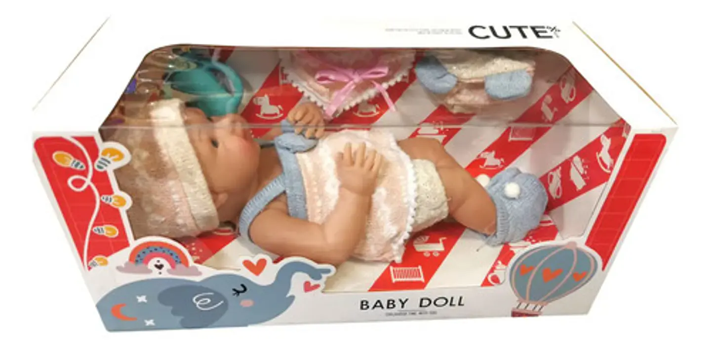 Muñeca Bebé Reborn De Silicona Cuerpo Blando Realista 37 Cm Articulada Con Ropa Y Tetero Ideal Para 3-6 Años - Baby Doll 3
