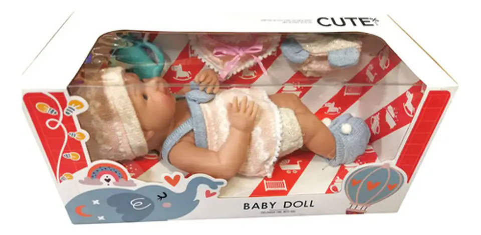 Muñeca Bebé Reborn De Silicona Cuerpo Blando Realista 37 Cm Articulada Con Ropa Y Tetero Ideal Para 3-6 Años - Baby Doll 3