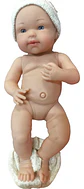 Muñeca Bebé Reborn De Silicona Cuerpo Blando Realista 37 Cm Articulada Con Ropa Y Tetero Ideal Para 3-6 Años - Baby Doll - Miniatura 5