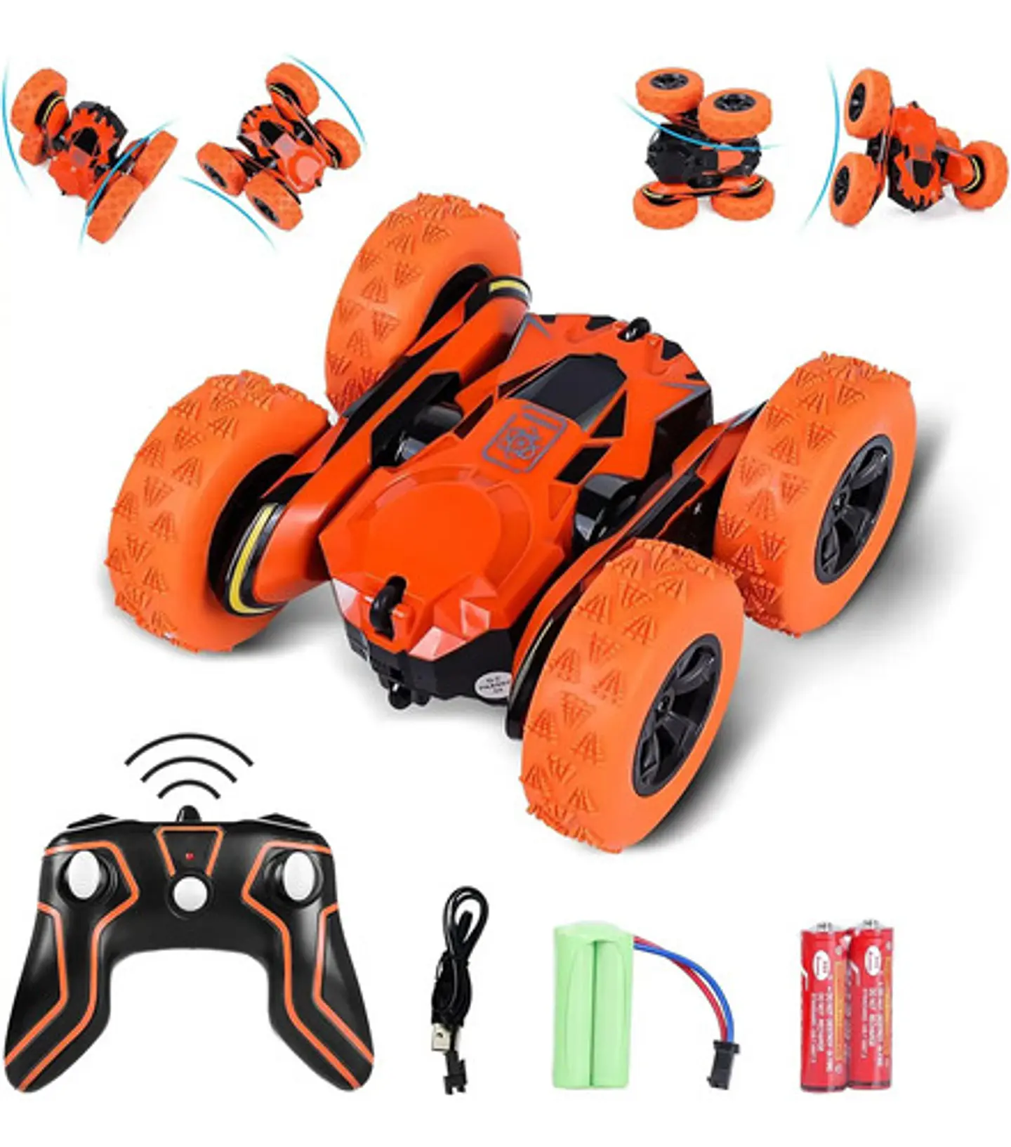 Carro R/c Atom Max Acrobático Giros 360°  Control Remoto 10