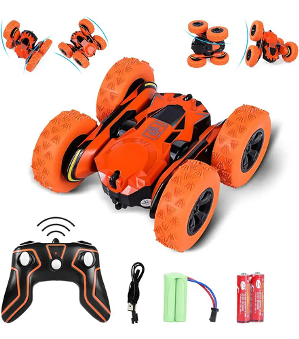 Carro R/c Atom Max Acrobático Giros 360°  Control Remoto 10