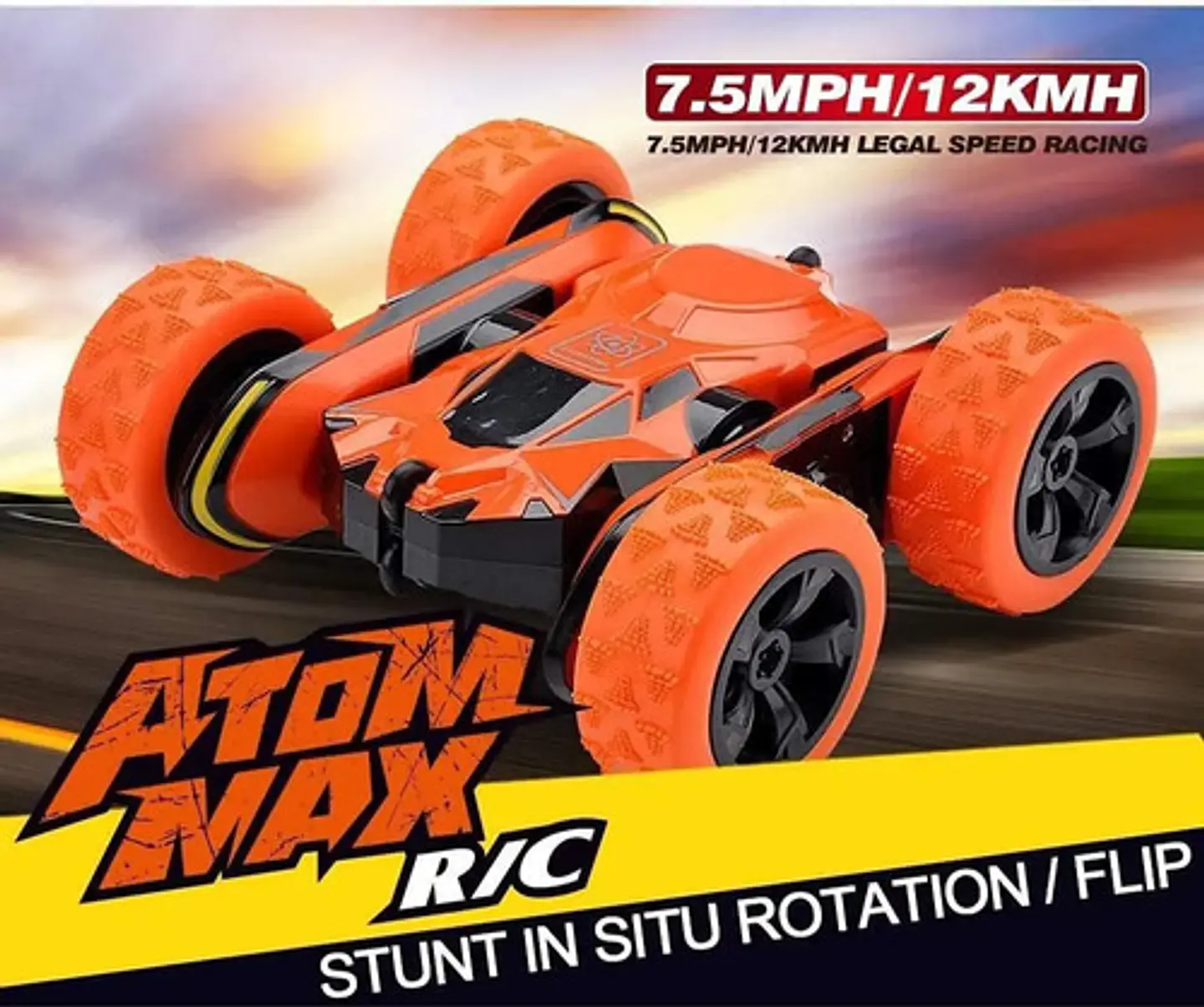 Carro R/c Atom Max Acrobático Giros 360°  Control Remoto 14