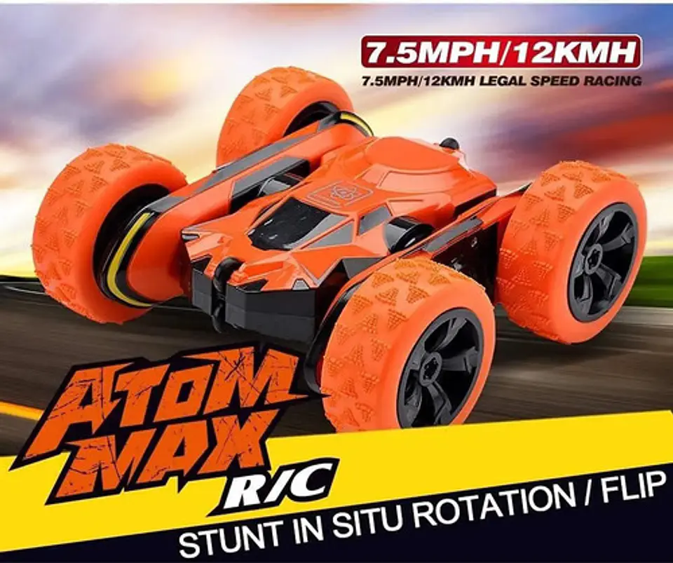 Carro R/c Atom Max Acrobático Giros 360°  Control Remoto 14