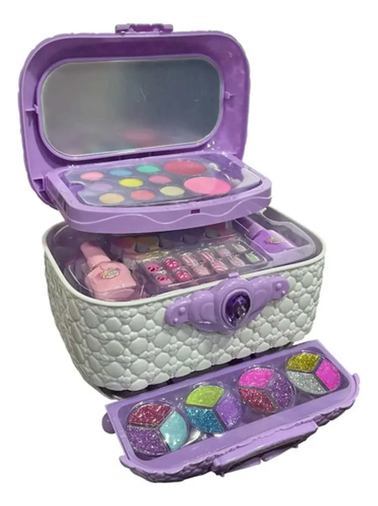Tocador De Juguete Maquillaje Real Para Niña Lavable 3