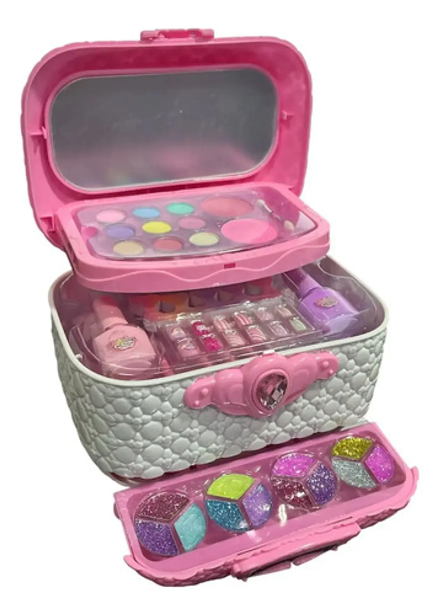 Tocador De Juguete Maquillaje Real Para Niña Lavable 8
