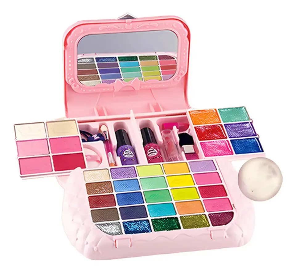 Set Maquillaje Infantil 46 Piezas Lavable Hipoalergénico Maletín Macrooutlet 1