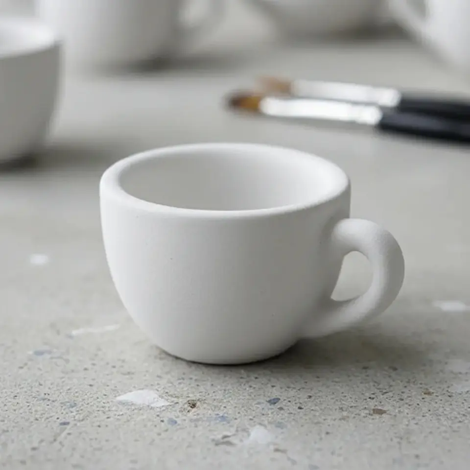 Juego De Té Para Pintar 21 Piezas Niñas Cerámica Infantil 6