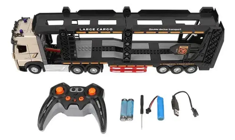 Camión De Transportes Para Niños Juguete Control Remoto 13
