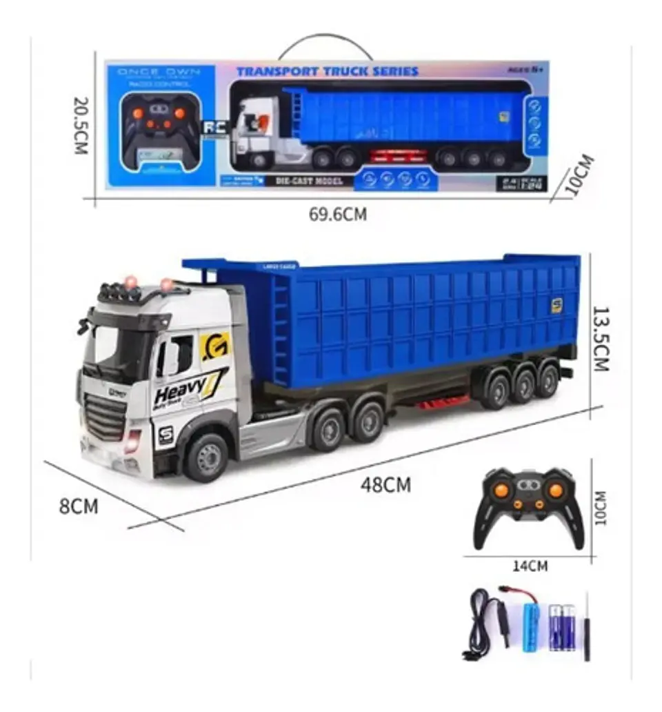Camión De Transportes Para Niños Juguete Control Remoto 16