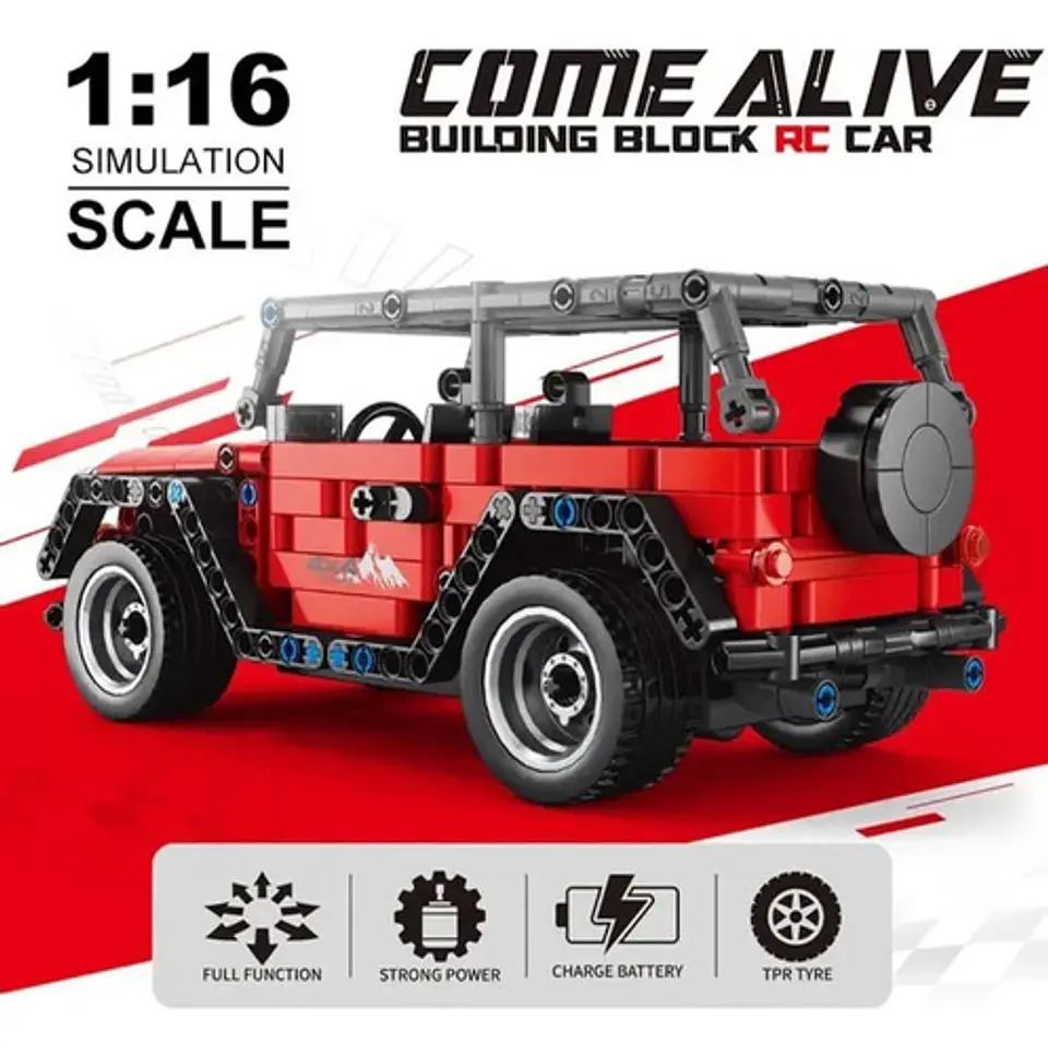 Carro Control Remoto Bloques De Construcción Rompecabezas Rc 2