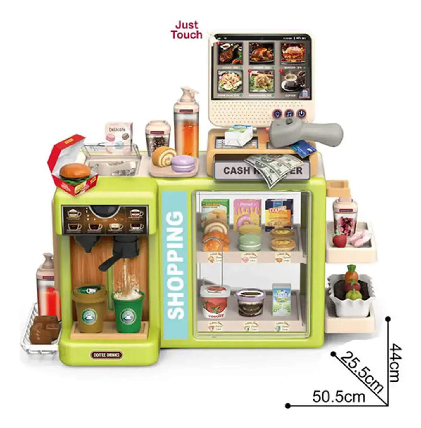 Caja Registradora Cafetera Dispensador Bebidas Lector Codigo 7
