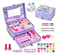 Maquillaje Para Niñas Unicornio Sombras Espejo Kit Caja - Miniatura 4