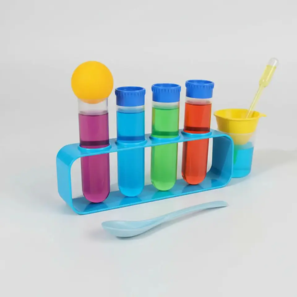 Juego Kit Mesa Laboratorio Científico 270 Experimentos Azul 9