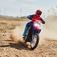 Moto De Juguete A Control Remoto Bota Humo Vehiculo Luces Azul Motociclista - Miniatura 6