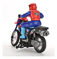 Moto De Juguete A Control Remoto Bota Humo Vehiculo Luces Azul Motociclista - Miniatura 8