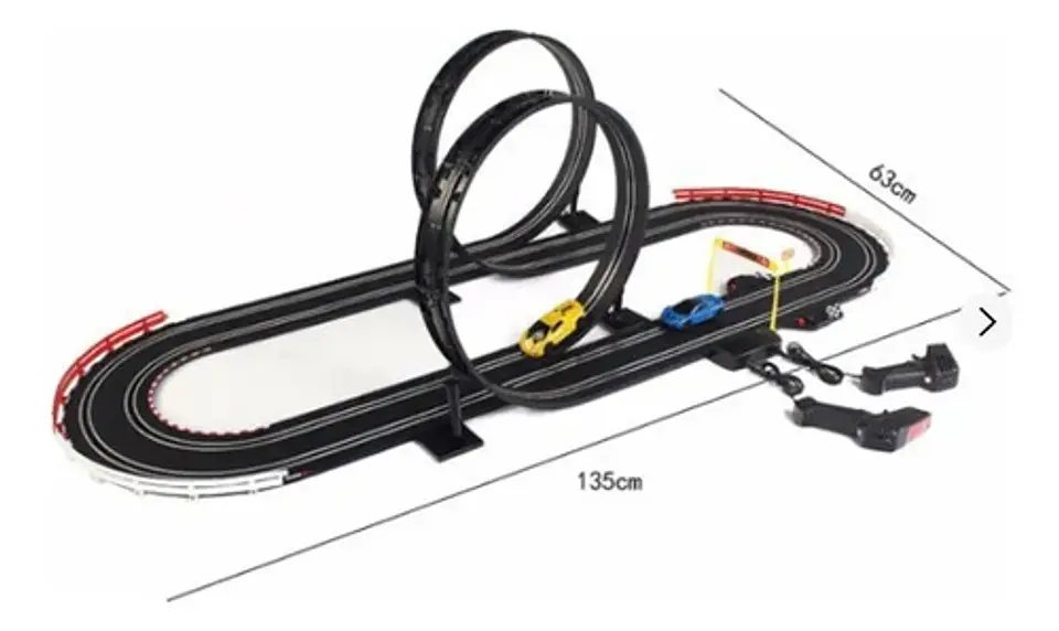Pista Eléctrica De Carreras Speed Car Jj98-2 555cm Control 3