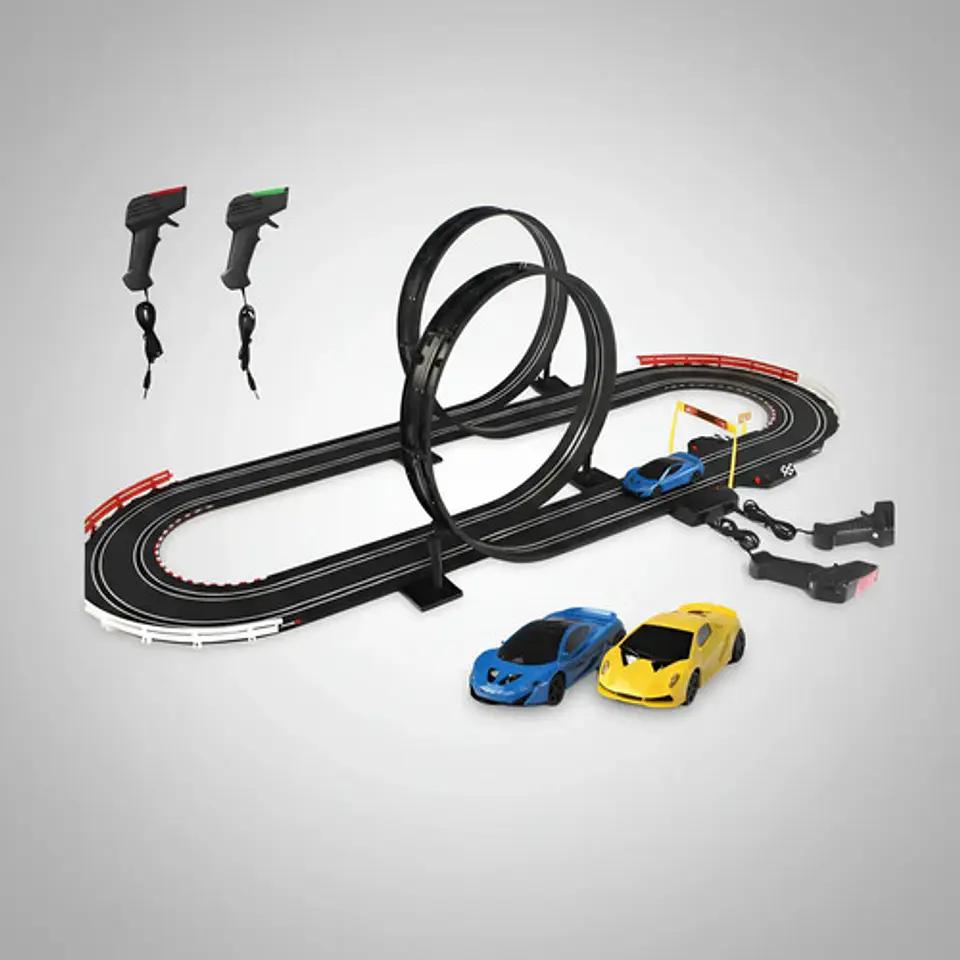 Pista Eléctrica De Carreras Speed Car Jj98-2 555cm Control 7
