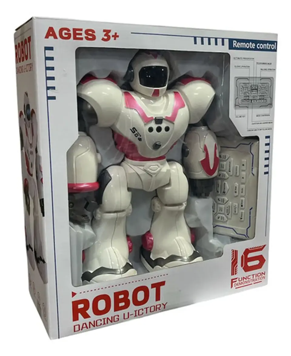 Robot Recargable A Control Remoto Movimientos Sensores 12