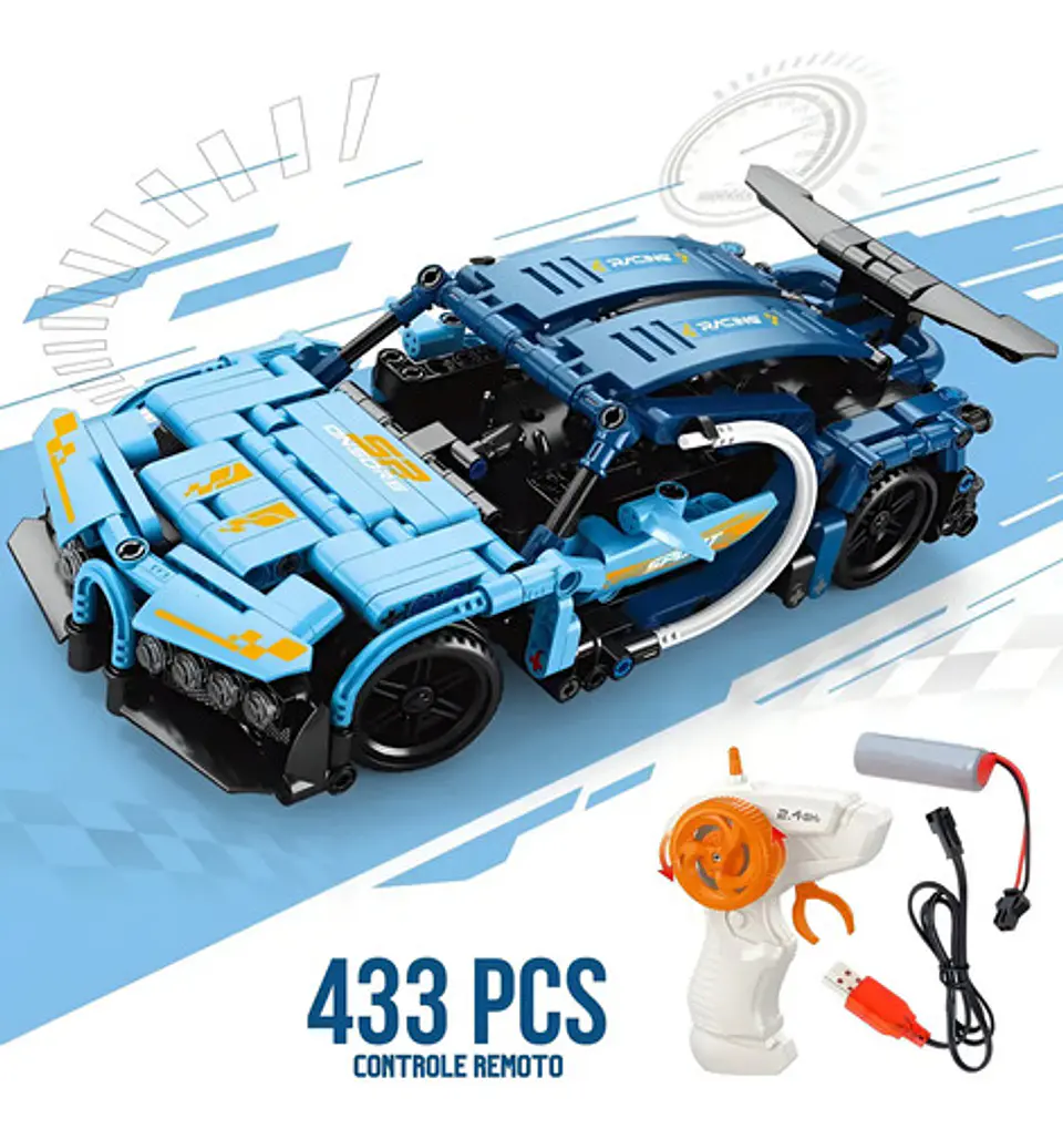 Carro Control Remoto Bloques Construcción Rompecabezas 70011 3