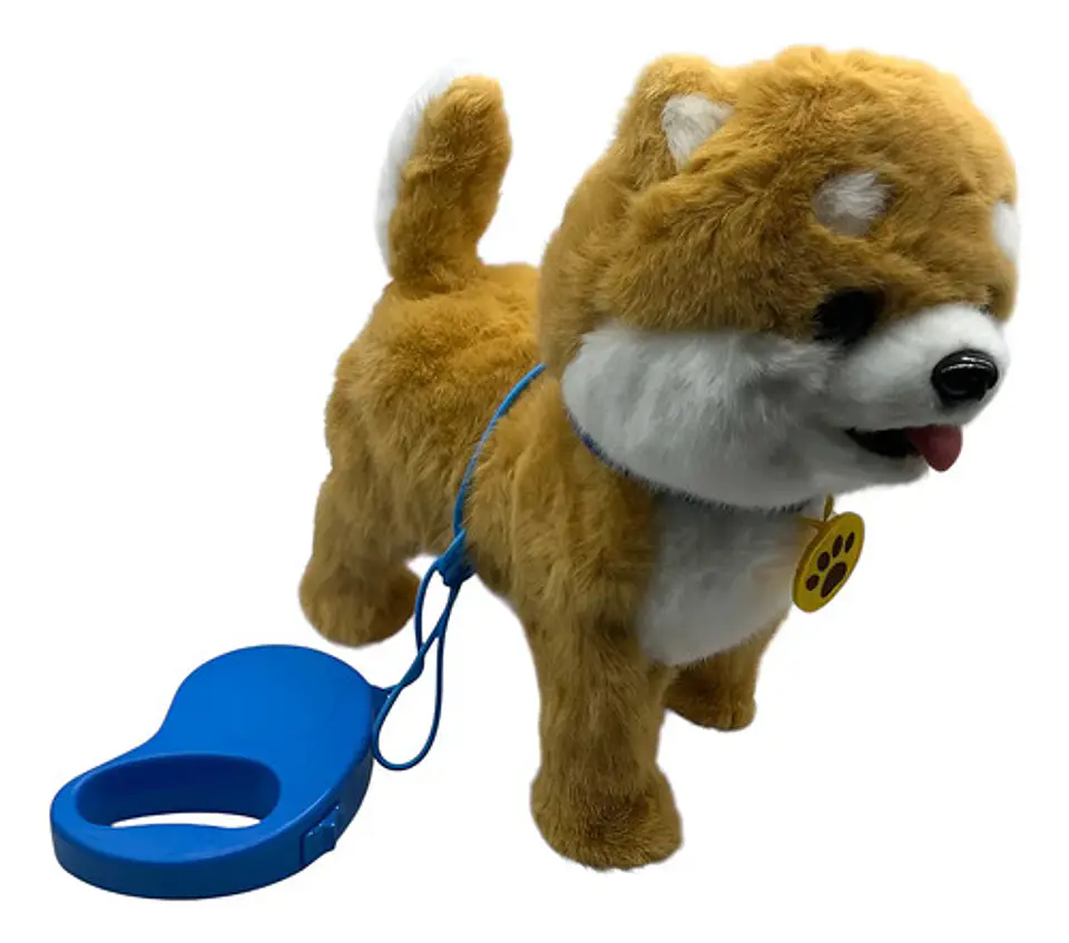 Perro Peluche Control Collar Camina Ladra Saca La Lengua 2