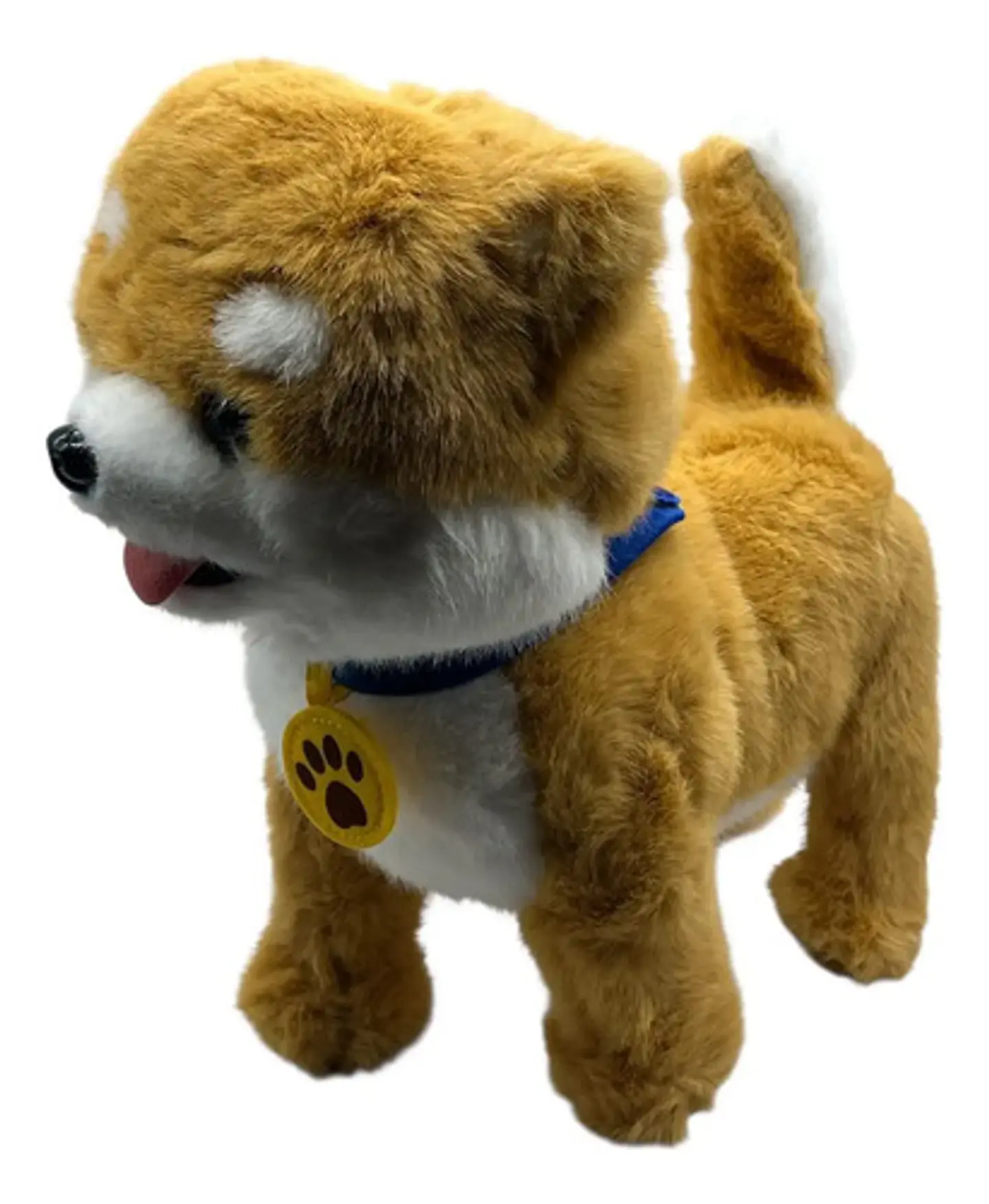 Perro Peluche Control Collar Camina Ladra Saca La Lengua 5