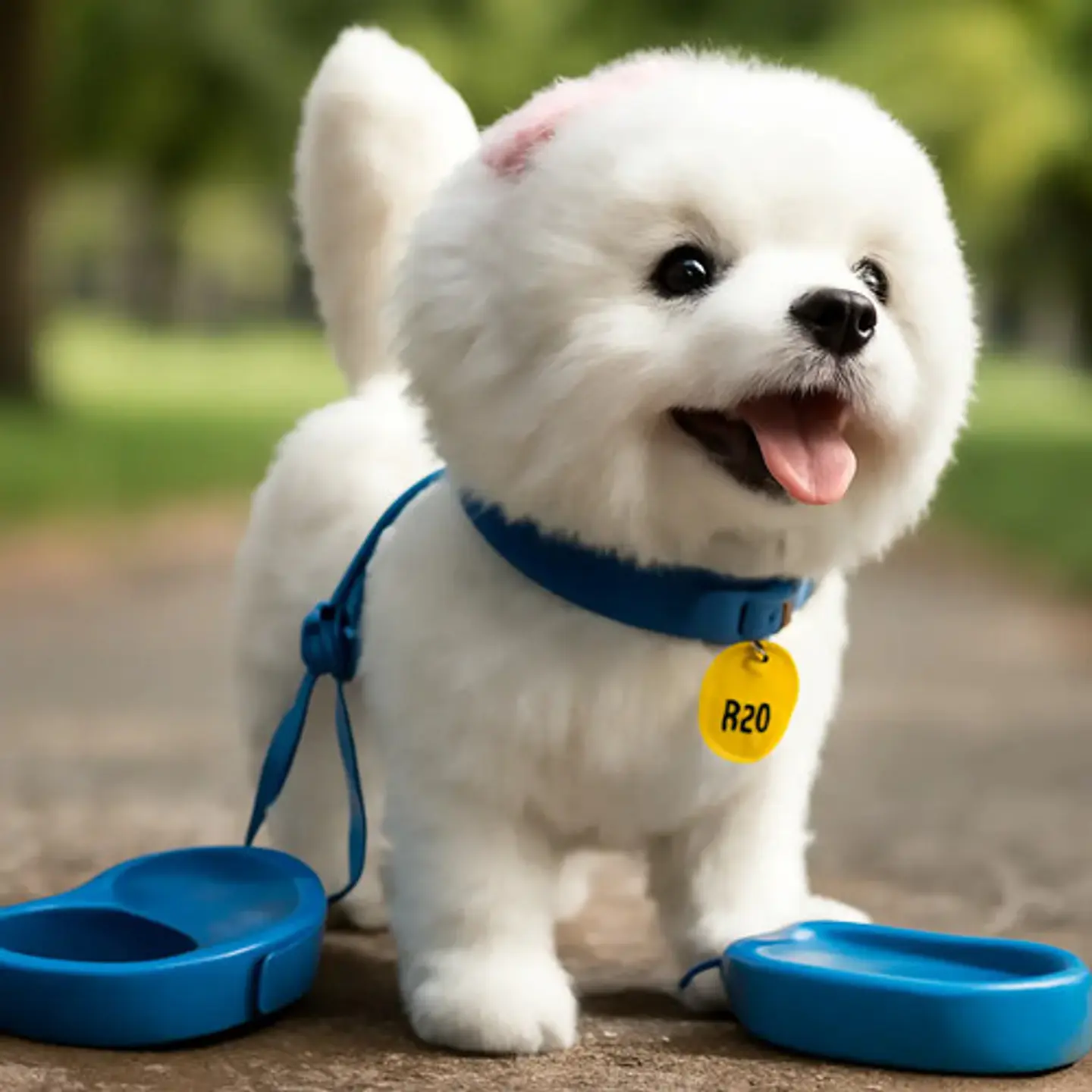 Perro Peluche Control Collar Camina Ladra Saca La Lengua 7