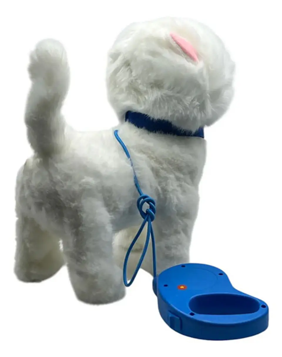 Perro Peluche Control Collar Camina Ladra Saca La Lengua 9