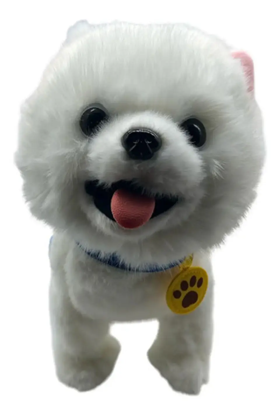 Perro Peluche Control Collar Camina Ladra Saca La Lengua 10