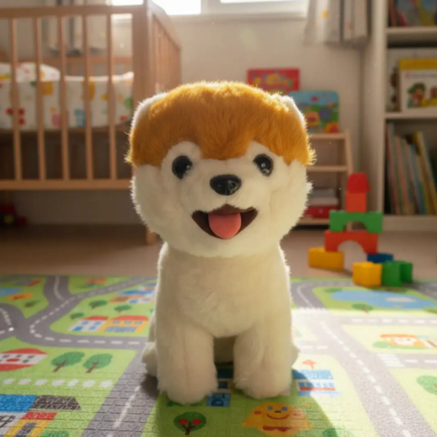 Perro Peluche Control Collar Camina Ladra Saca La Lengua 20