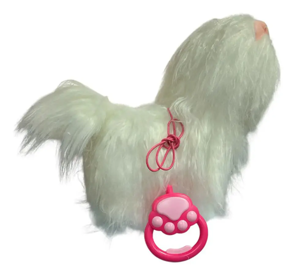 Perro Peluche Control Collar Camina Ladra Saca La Lengua 23