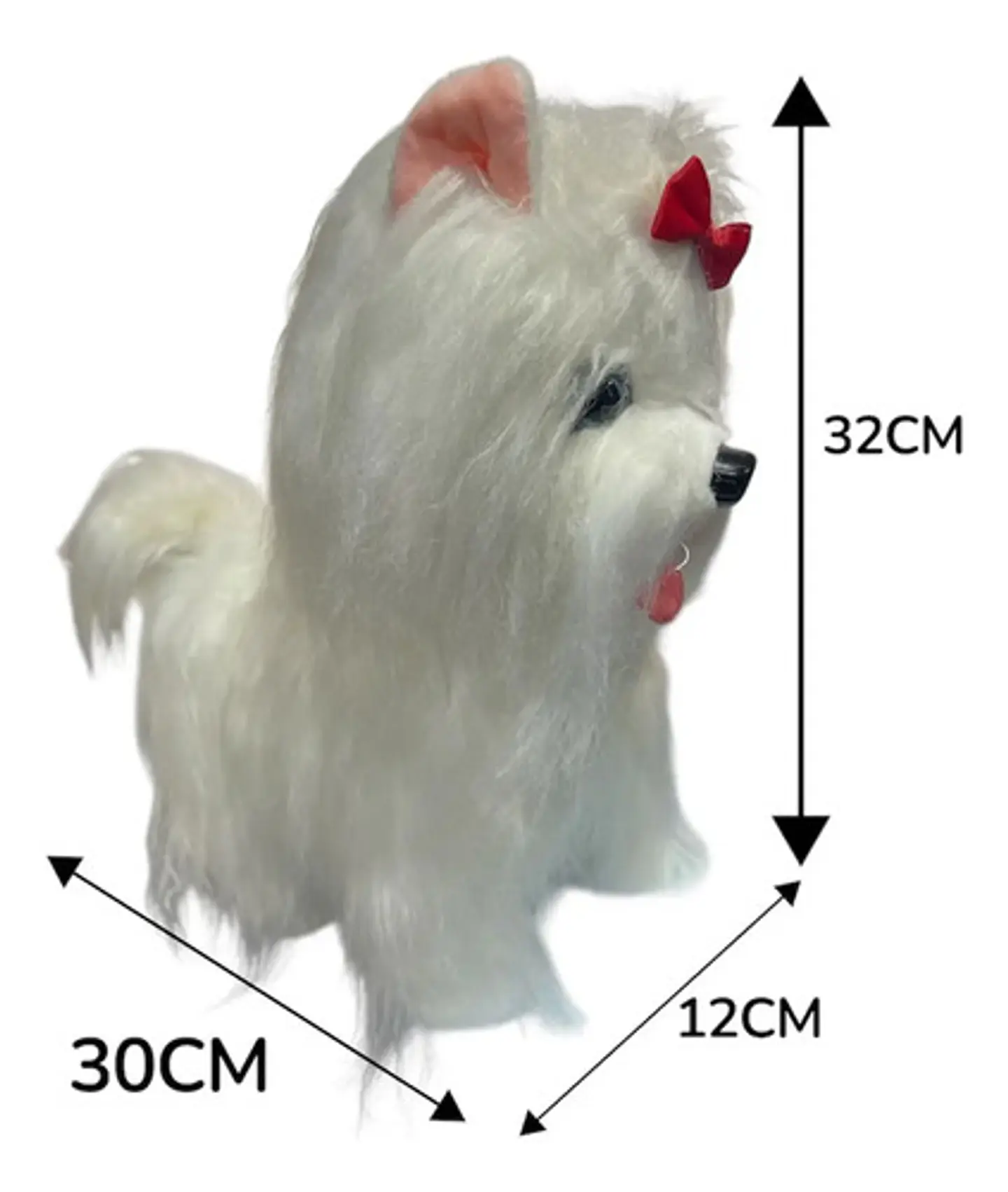 Perro Peluche Control Collar Camina Ladra Saca La Lengua 25