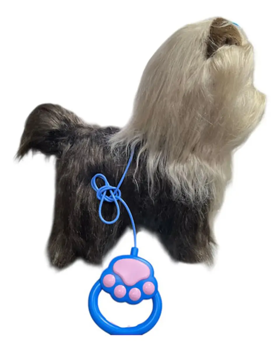 Perro Peluche Control Collar Camina Ladra Saca La Lengua 30