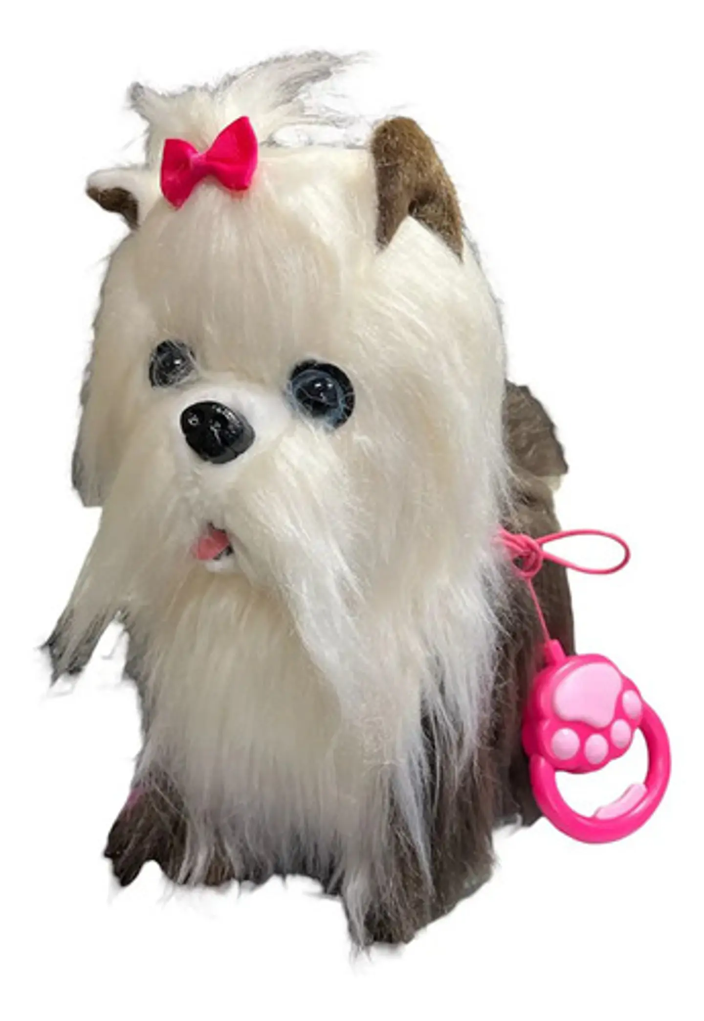 Perro Peluche Control Collar Camina Ladra Saca La Lengua 35