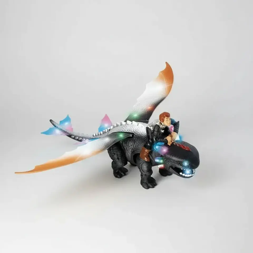 Dragon Furia 40c Luz Sonido Dinosaurio Nocturna Chimuelo 1
