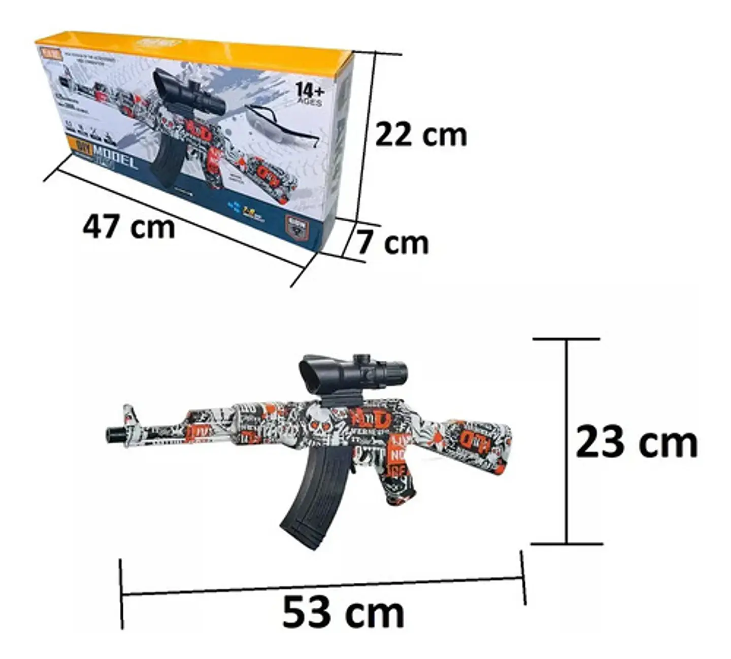 Ak-47 Fusil Asalto Juguete Regalo Niños Orbiz Cod 3