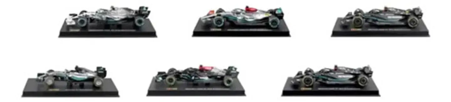 Set 6 Autos Coleccion Formula1 F1 A Escala 1:43 Bburago 2