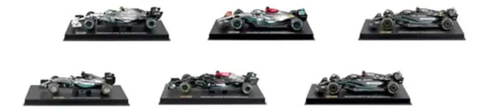 Set 6 Autos Coleccion Formula1 F1 A Escala 1:43 Bburago 2
