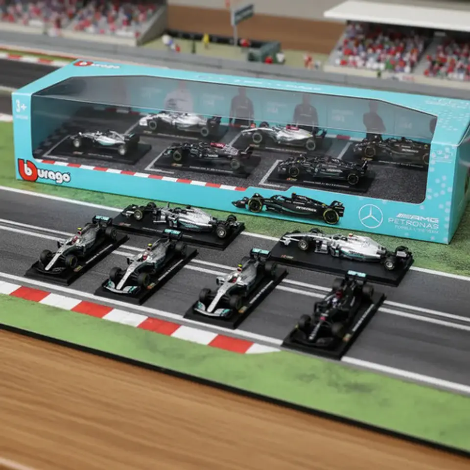 Set 6 Autos Coleccion Formula1 F1 A Escala 1:43 Bburago 3
