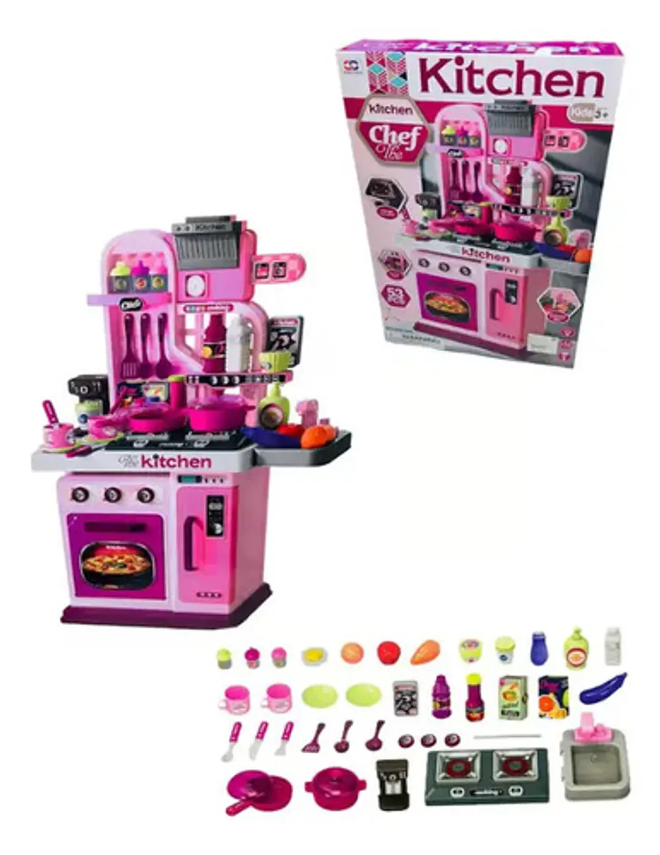 Cocina Juguete 008-969 Color Rosa Chicle 2