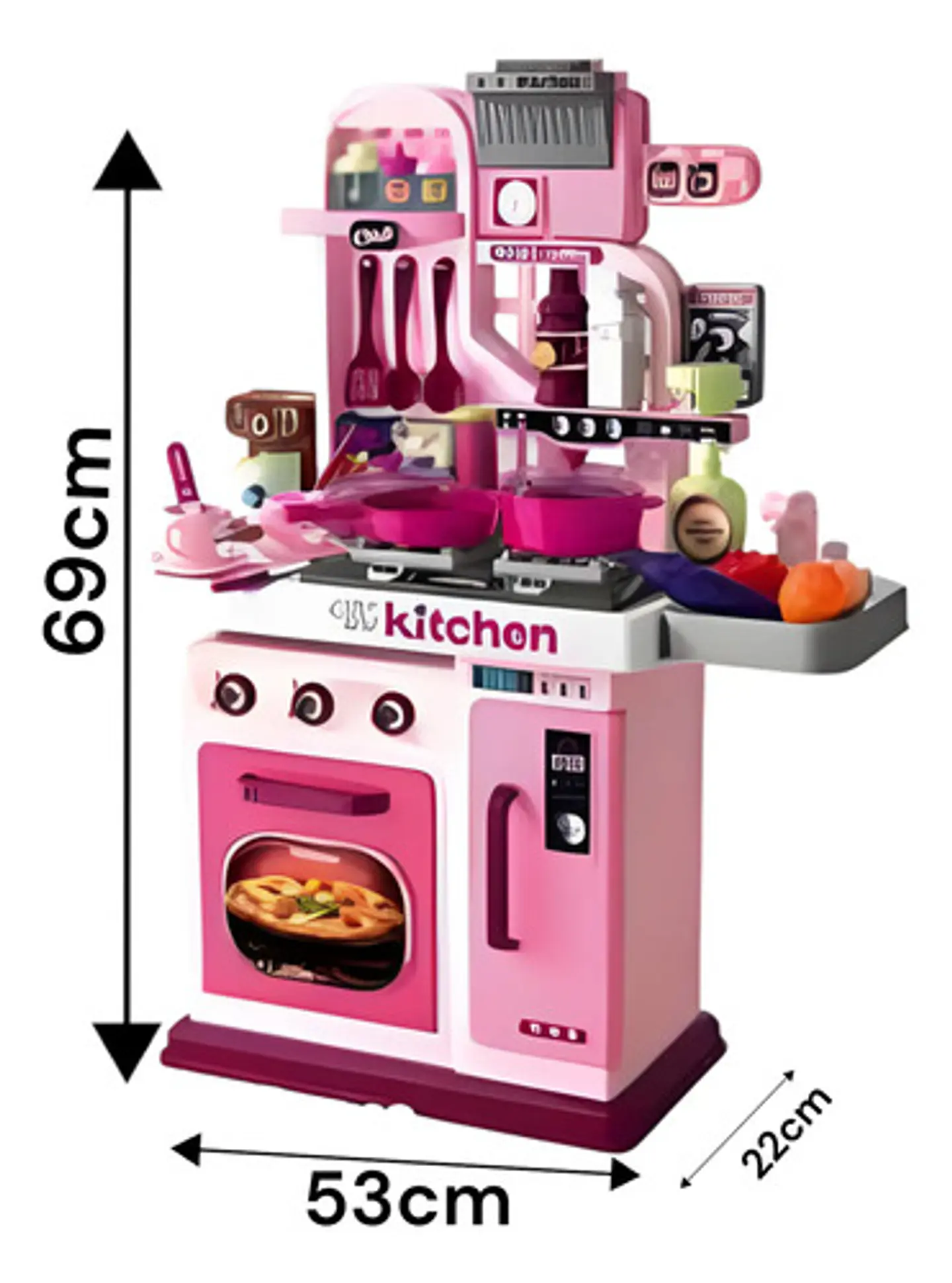 Cocina Juguete 008-969 Color Rosa Chicle 3