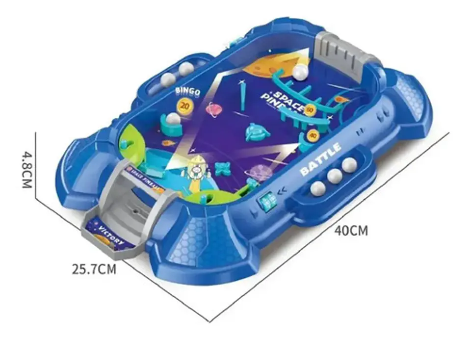 Juego De Mesa Pinball Space Astronauta Juguete Portátil 3